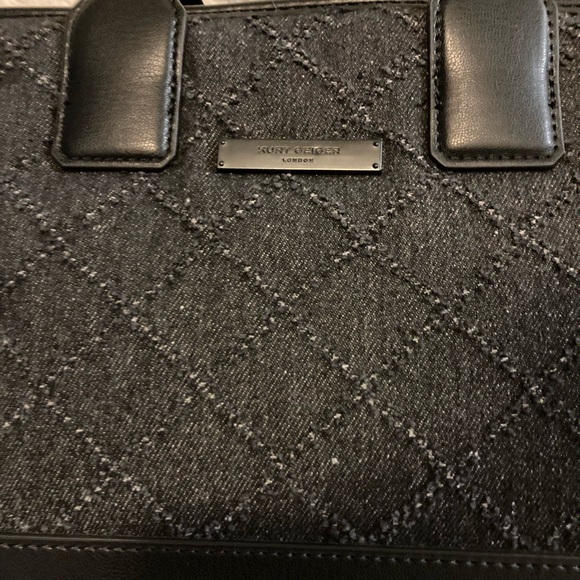 Kurt Geiger Blue Denim Quilted Tote Bag - Picture 2 of 3